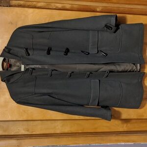 Sundance women's size medium olive green wool toggle fastener coat